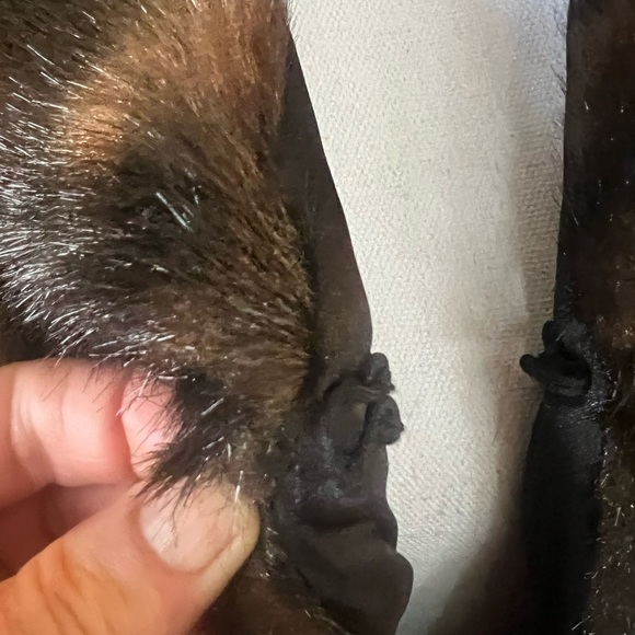 Cejon faux fur jacket large NWOT. Brown and black fully lined. Gorgeous colors - Picture 6 of 13